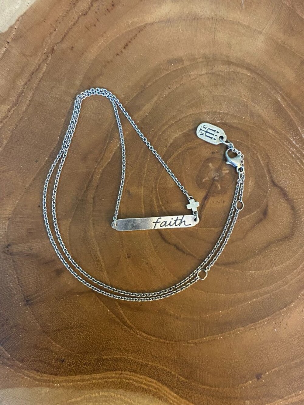 RETIRED James Avery Faith Horizon Necklace, Sterling Silver